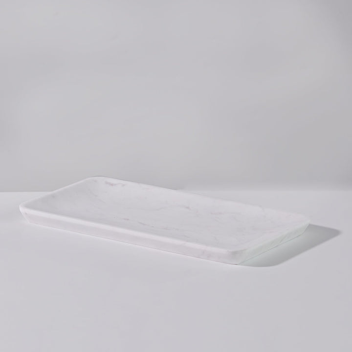 NeatEssence Marble Bath Accessories with Unique Design and Honed Smooth Finish for Elegant Bathroom Decor