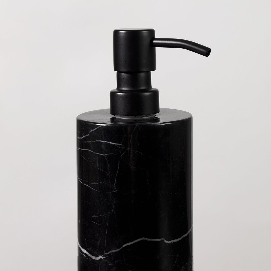 Handcrafted Black Marquina Marble Bath Accessories - Unique and Chic Bathroom Supplies for Elegant Decor