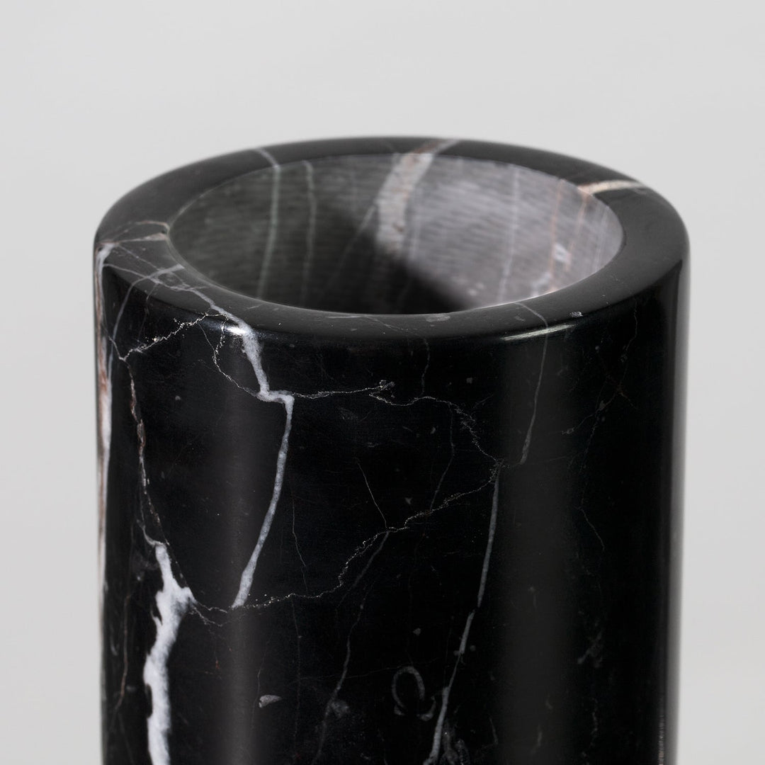 Handcrafted Black Marquina Marble Bath Accessories - Unique and Chic Bathroom Supplies for Elegant Decor