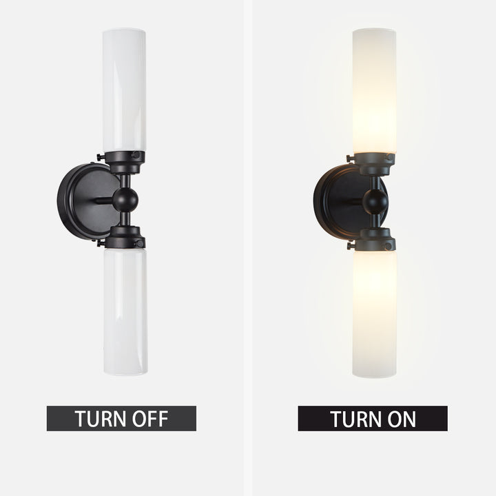 Spherical Steel Sconce - Modern Silhouette with Steel Construction and Spherical Detail - Stylish Bathroom Wall Lights and Contemporary Bathroom Sconces Modern