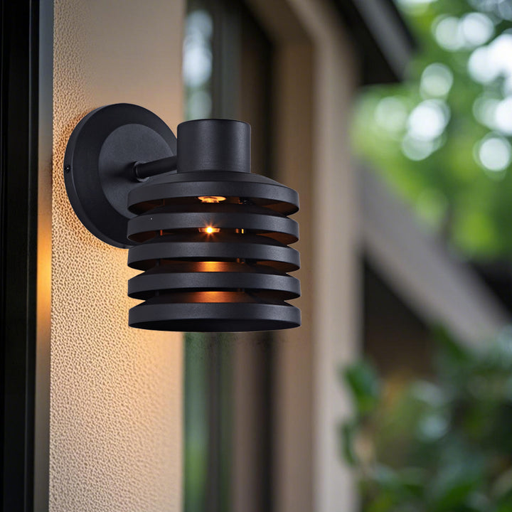 Illuminate Brass Louver Sconce - Adjustable Dimmable Wall Light Fixture-Perfect for the Living Room and Outdoors