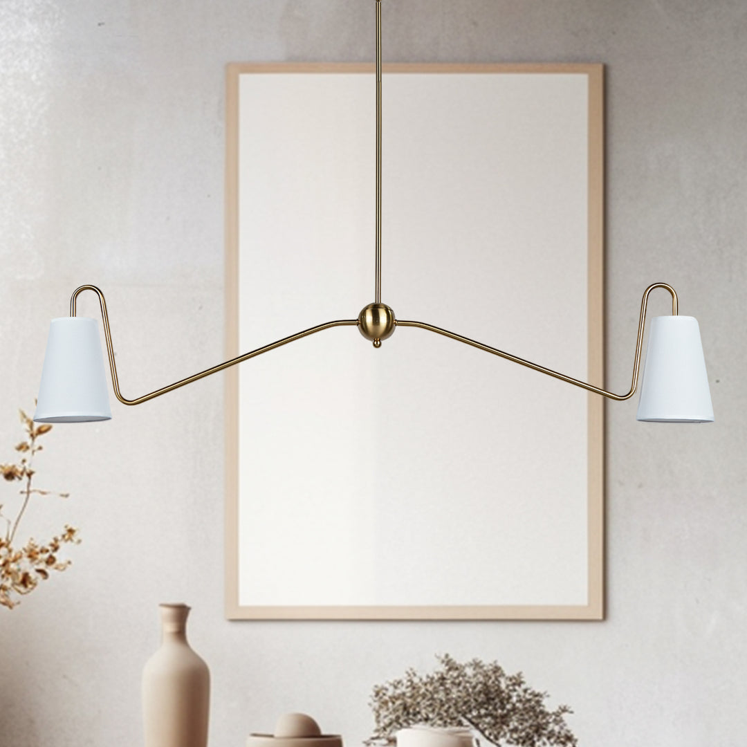Jonas Linear Chandelier- Design with minimal elegant - Perfect Light Fixtures for Dining Room and Living Room