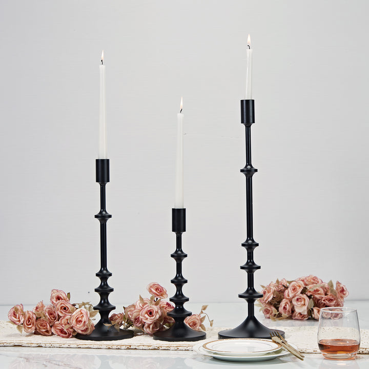 Modern Aluminum Taper Candle Holder with Powdercoated Finish - Elegant Candle Stand for Home Decor, Perfect for Living Room and Dining Room