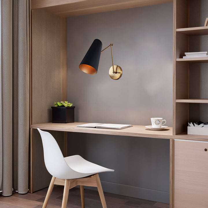 Elegant Articulating Mid-Century Modern Metal Sconce - Stylish and Functional Wall Lights for Living Room
