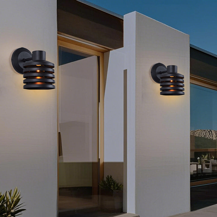 Illuminate Brass Louver Sconce - Adjustable Dimmable Wall Light Fixture-Perfect for the Living Room and Outdoors
