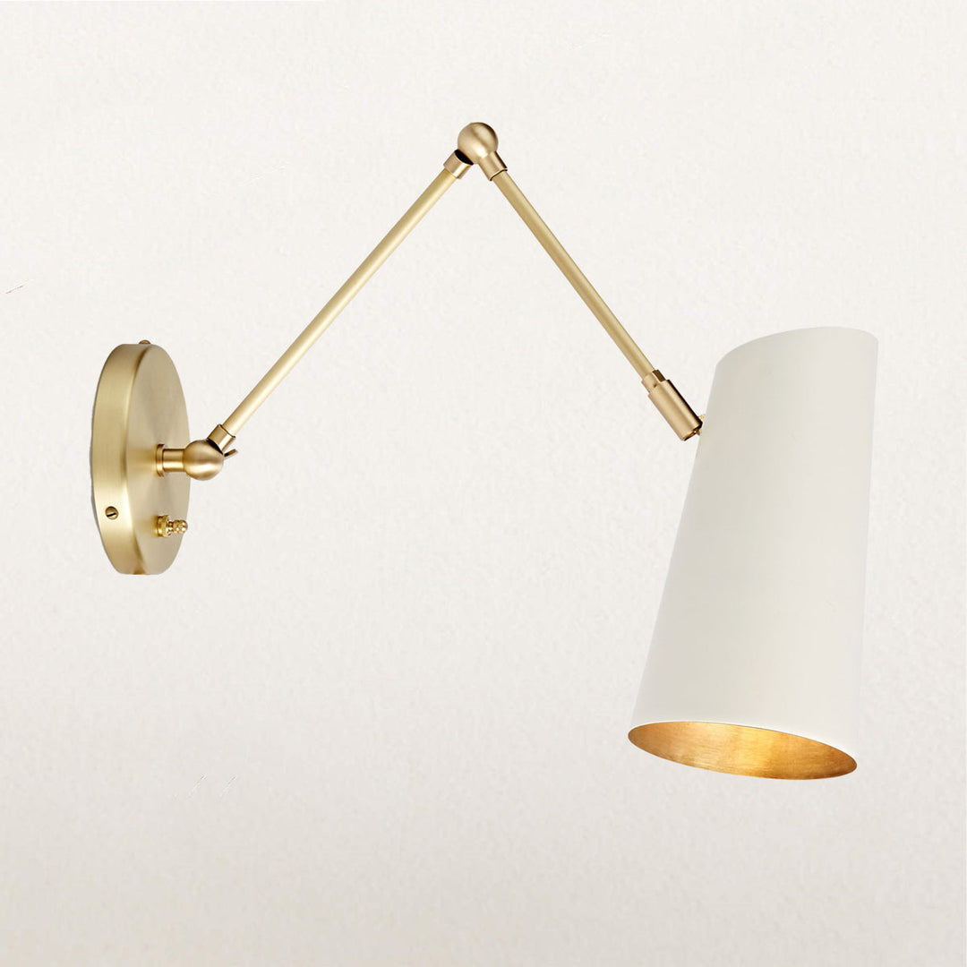 Elegant Articulating Mid-Century Modern Metal Sconce - Stylish and Functional Wall Lights for Living Room