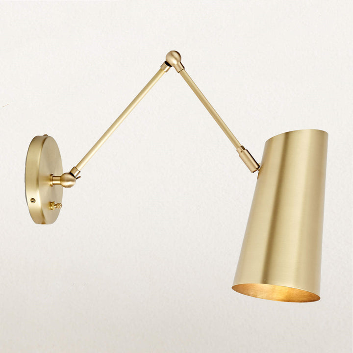 Elegant Articulating Mid-Century Modern Metal Sconce - Stylish and Functional Wall Lights for Living Room