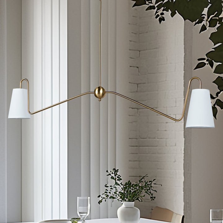 Jonas Linear Chandelier- Design with minimal elegant - Perfect Light Fixtures for Dining Room and Living Room