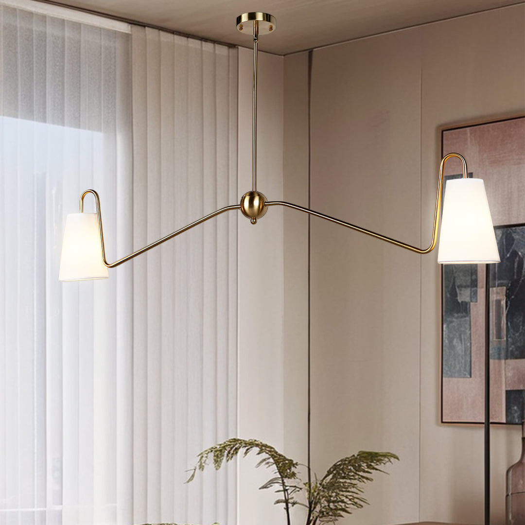 Jonas Linear Chandelier- Design with minimal elegant - Perfect Light Fixtures for Dining Room and Living Room