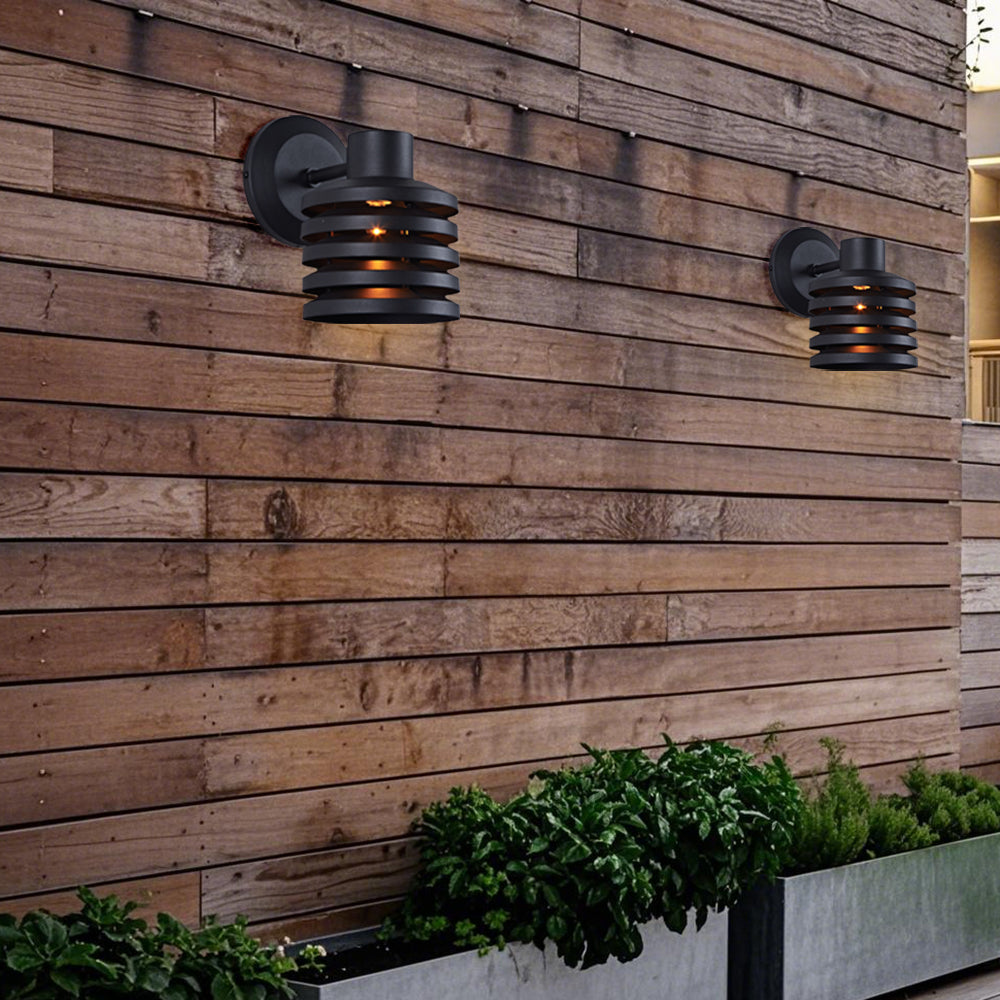 Illuminate Brass Louver Sconce - Adjustable Dimmable Wall Light Fixture-Perfect for the Living Room and Outdoors