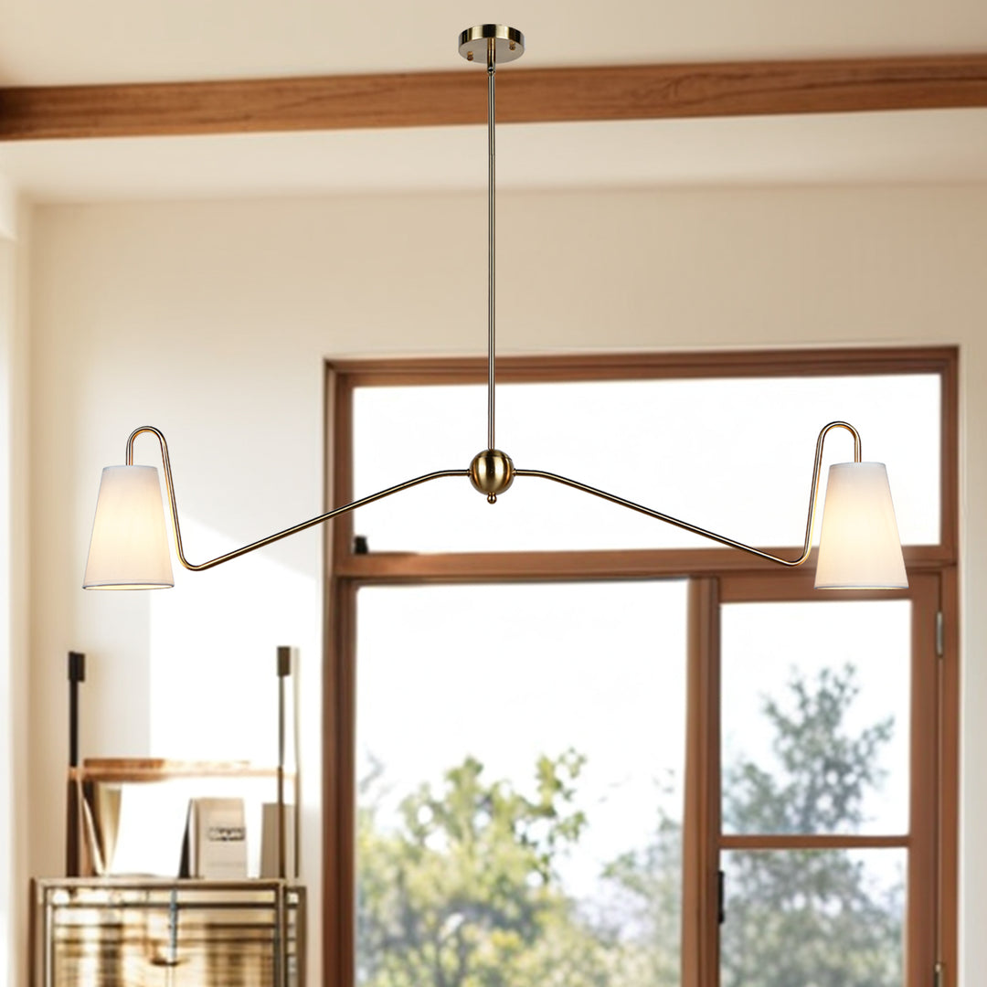 Jonas Linear Chandelier- Design with minimal elegant - Perfect Light Fixtures for Dining Room and Living Room