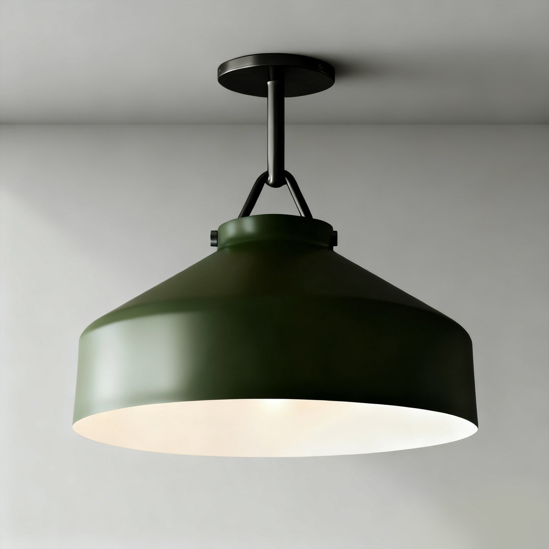 Flexillum Living Room Flush Mount 16" - Sleek Design with Angular Details, Versatile Placement, and Dimmer Switch Compatible - Perfect for Living Room, Ceiling Lamps for Living Room, and Lounge Lights Ceiling