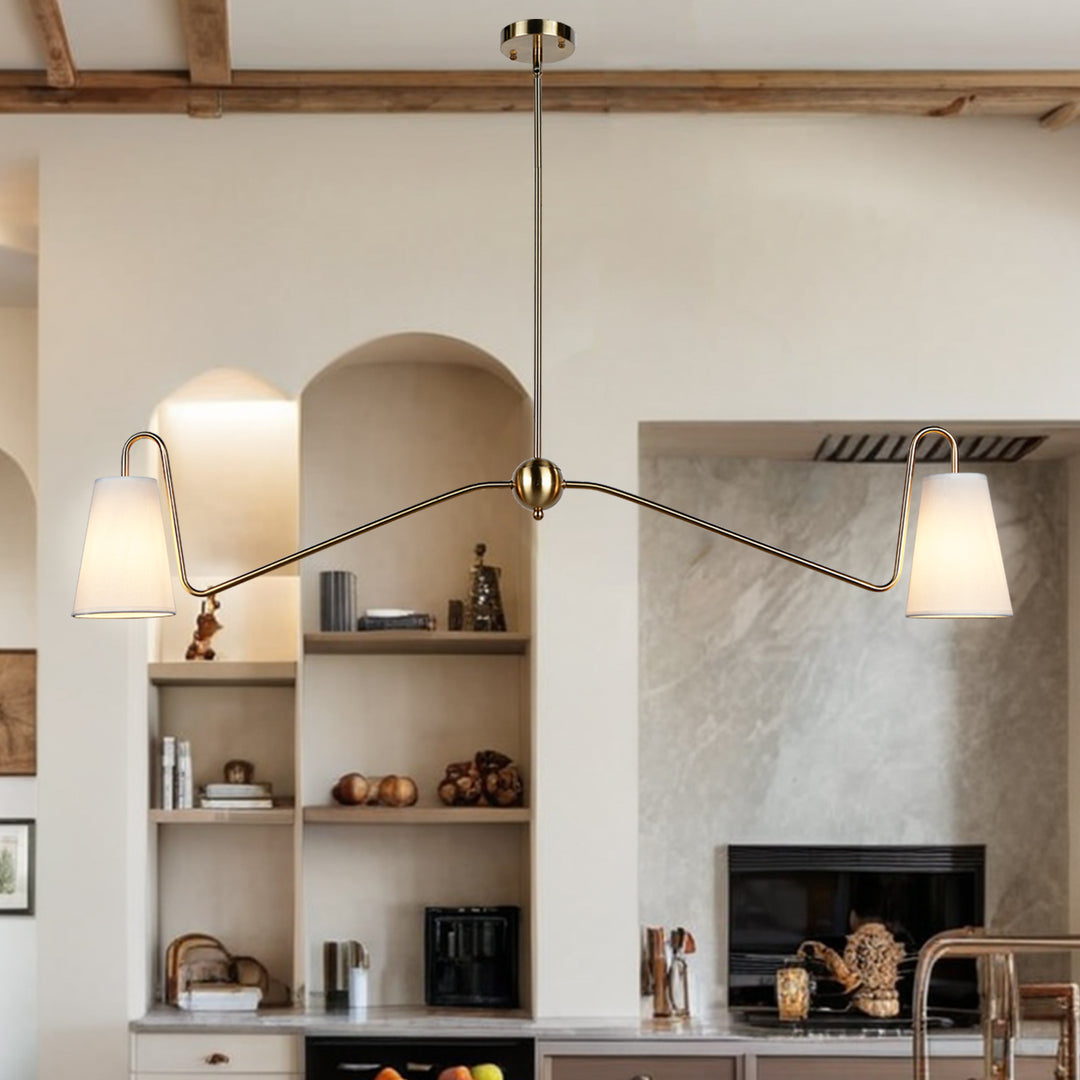 Jonas Linear Chandelier- Design with minimal elegant - Perfect Light Fixtures for Dining Room and Living Room