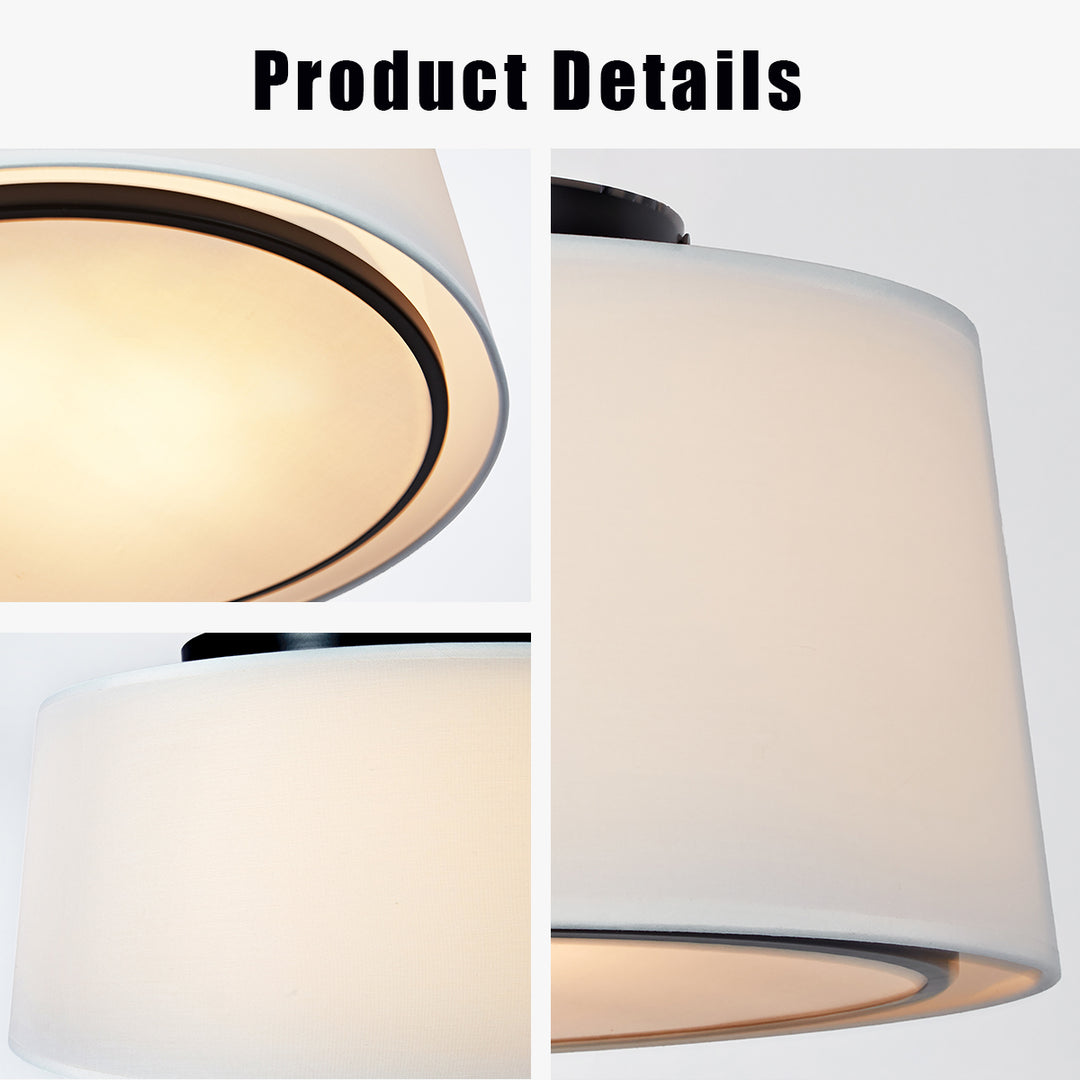 Glow Cone Ceiling Lamp - Pacific Northwest-Inspired Cone-Style Shade for Bedroom and Living Room Lighting