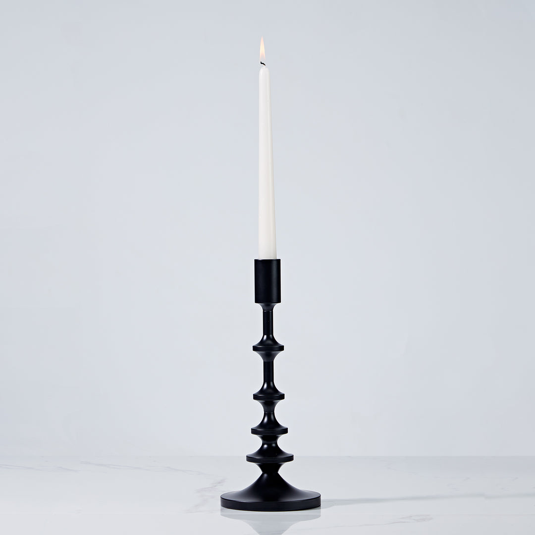 Modern Aluminum Taper Candle Holder with Powdercoated Finish - Elegant Candle Stand for Home Decor, Perfect for Living Room and Dining Room