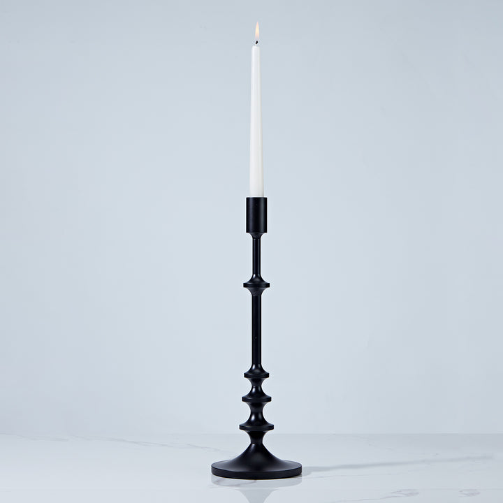 Modern Aluminum Taper Candle Holder with Powdercoated Finish - Elegant Candle Stand for Home Decor, Perfect for Living Room and Dining Room