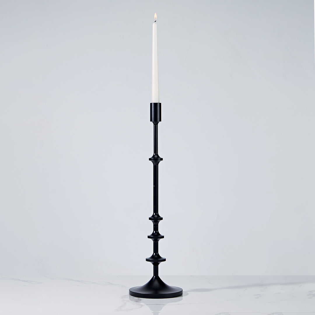 Modern Aluminum Taper Candle Holder with Powdercoated Finish - Elegant Candle Stand for Home Decor, Perfect for Living Room and Dining Room