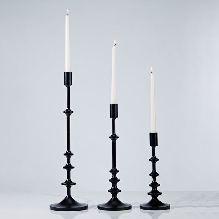 Modern Aluminum Taper Candle Holder with Powdercoated Finish - Elegant Candle Stand for Home Decor, Perfect for Living Room and Dining Room