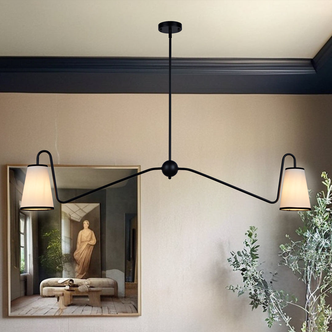Jonas Linear Chandelier- Design with minimal elegant - Perfect Light Fixtures for Dining Room and Living Room