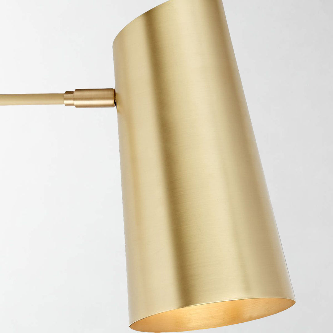 Metal Medium Streamline Glow Sconce - Articulating Brass Wall Lights for Living Room