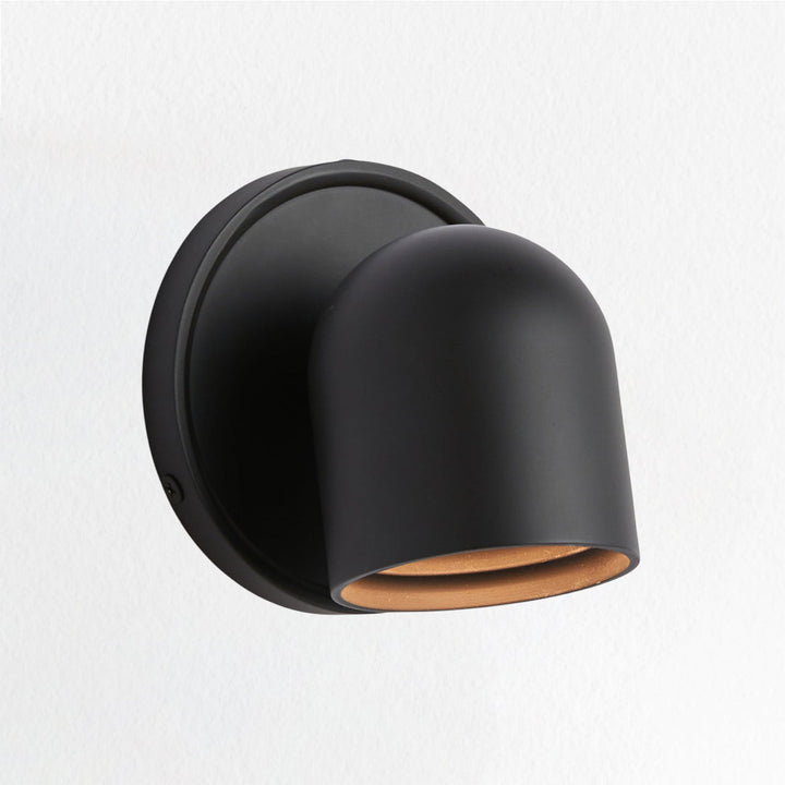 Minimalist Design Metal Dome LED Indoor Sconce - Modern Swedish Design with Brass Construction