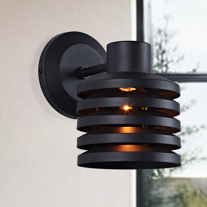 Illuminate Brass Louver Sconce - Adjustable Dimmable Wall Light Fixture-Perfect for the Living Room and Outdoors