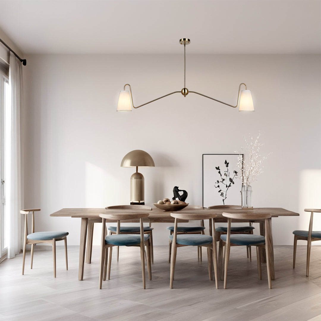 Jonas Linear Chandelier- Design with minimal elegant - Perfect Light Fixtures for Dining Room and Living Room