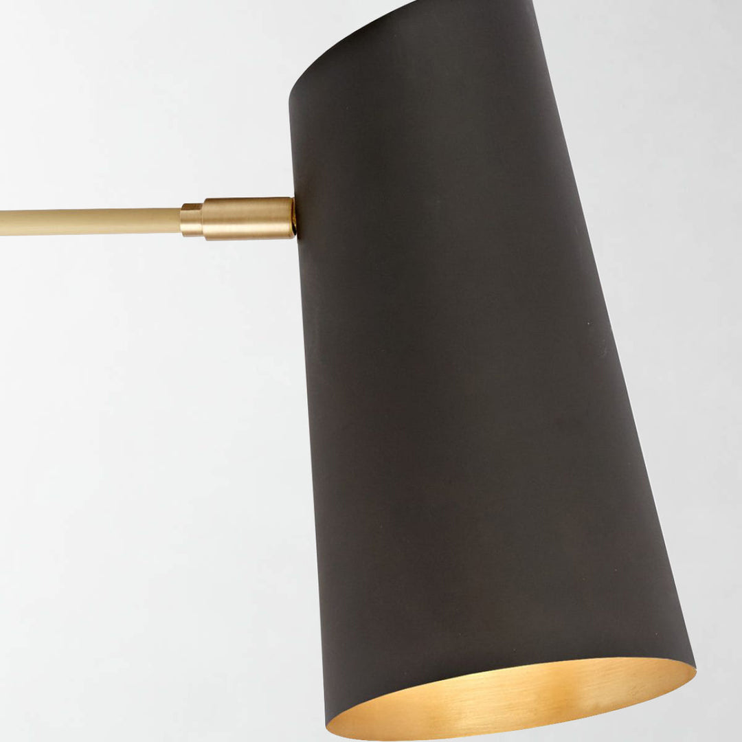 Metal Medium Streamline Glow Sconce - Articulating Brass Wall Lights for Living Room