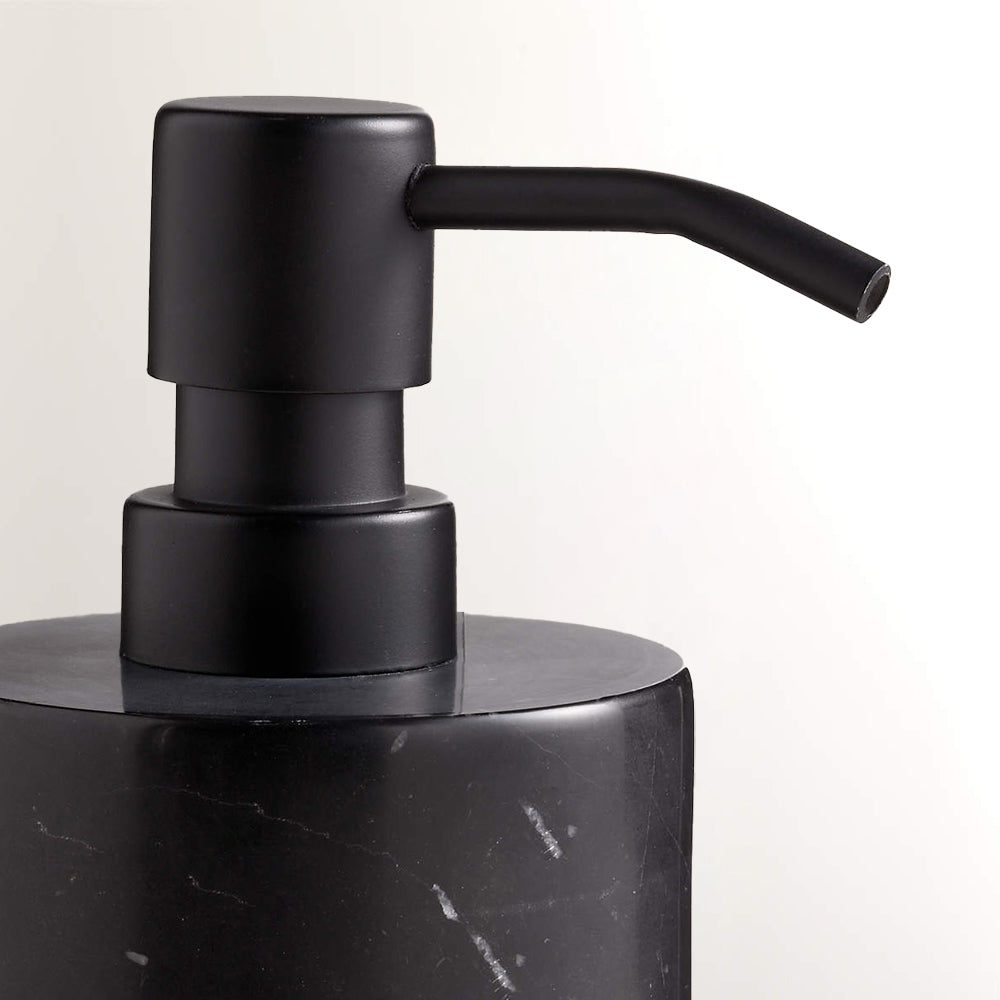 Handcrafted Black Marquina Marble Bath Accessories - Unique and Chic Bathroom Supplies for Elegant Decor