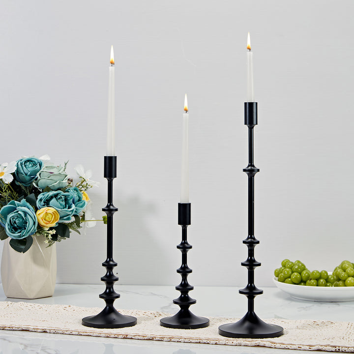 Modern Aluminum Taper Candle Holder with Powdercoated Finish - Elegant Candle Stand for Home Decor, Perfect for Living Room and Dining Room