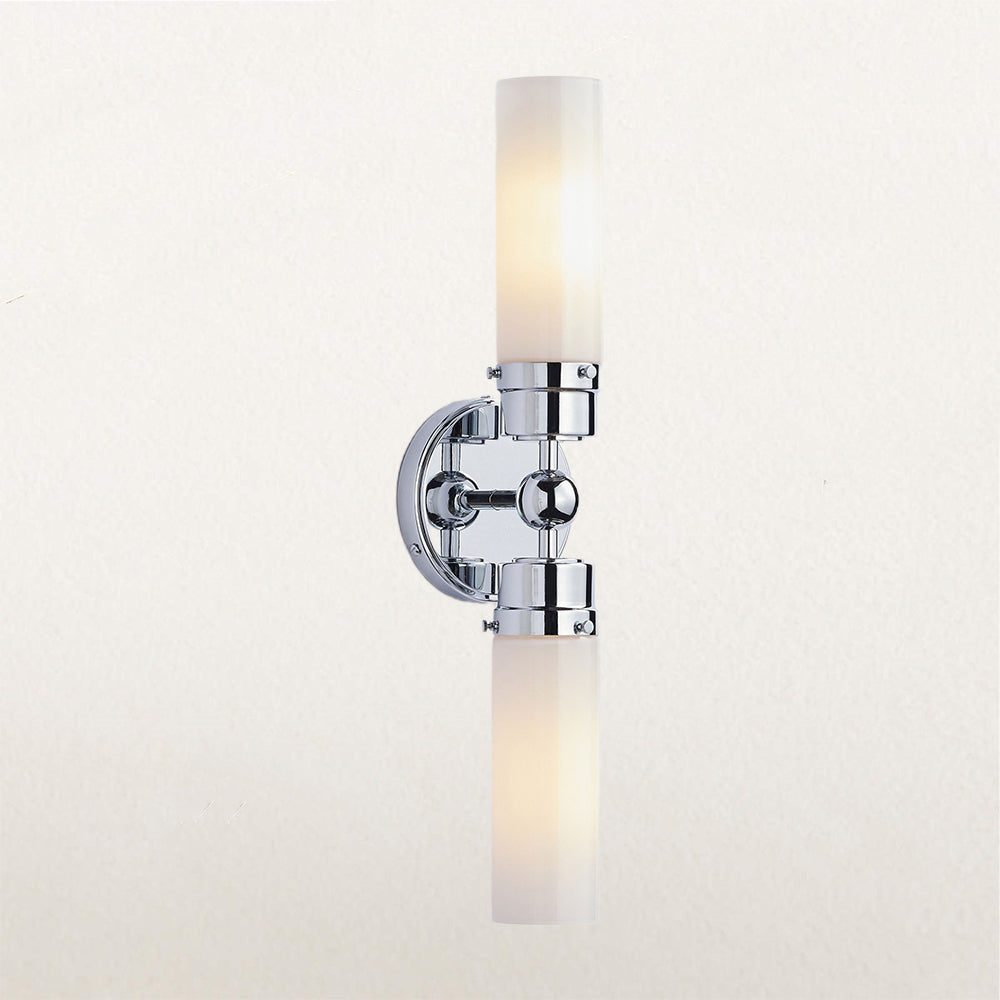 Spherical Steel Sconce - Modern Silhouette with Steel Construction and Spherical Detail - Stylish Bathroom Wall Lights and Contemporary Bathroom Sconces Modern