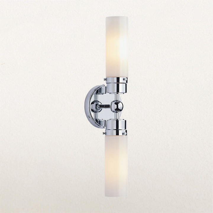 Spherical Steel Sconce - Modern Silhouette with Steel Construction and Spherical Detail - Stylish Bathroom Wall Lights and Contemporary Bathroom Sconces Modern