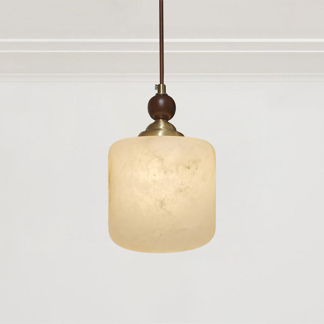 Alabaster Creative Square Pendant Light - Elegant Alabaster Lighting Fixture for Modern Home Decor