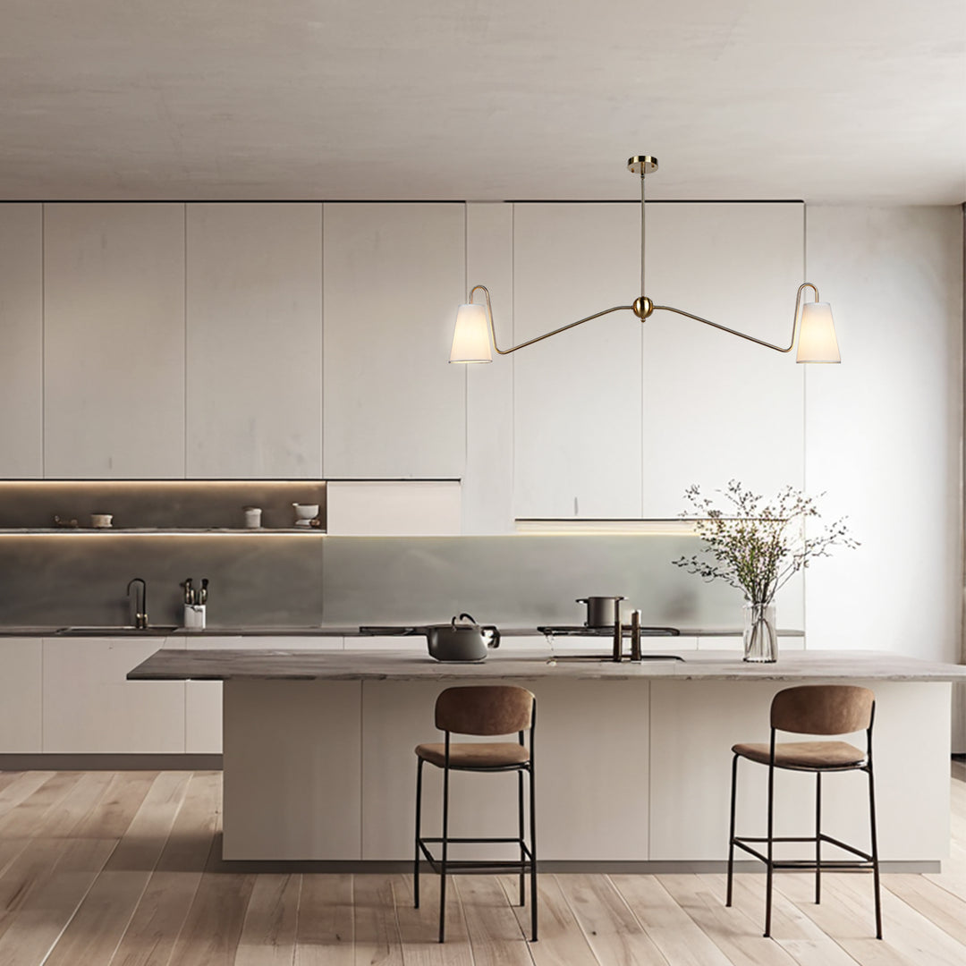 Jonas Linear Chandelier- Design with minimal elegant - Perfect Light Fixtures for Dining Room and Living Room