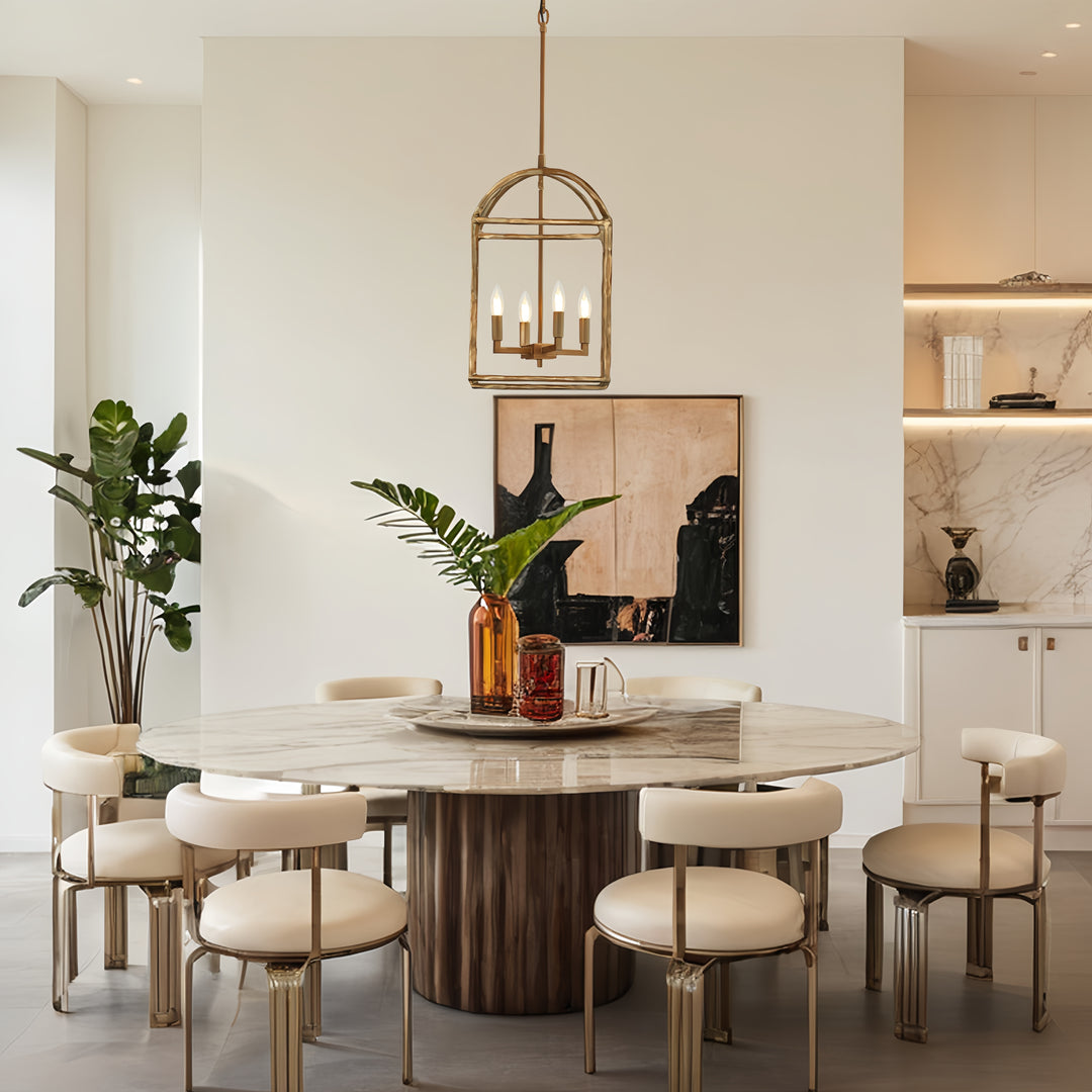 Modern Industrial Forged-Iron Pendant Light - Adjustable Height Hanging Light Fixtures, Suitable for Dining Room And Living Room