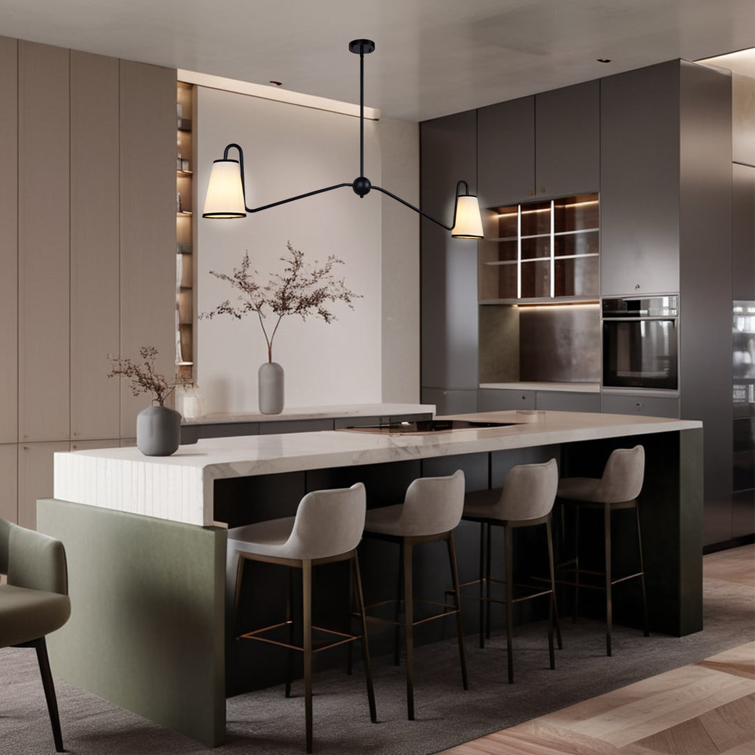 Jonas Linear Chandelier- Design with minimal elegant - Perfect Light Fixtures for Dining Room and Living Room