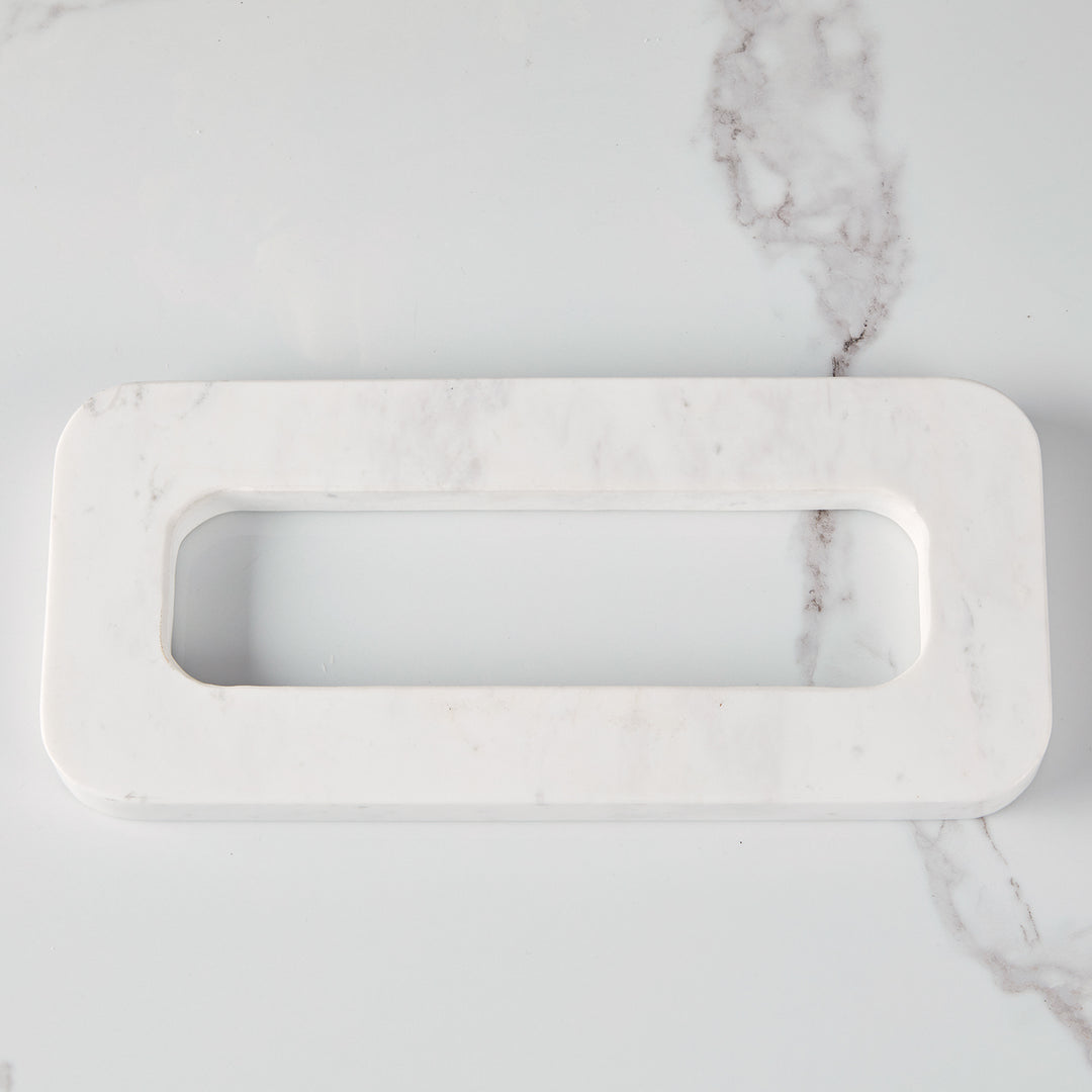 Handmade Italian Marble Trivet - Unique Hand-Carved White Marble Design for Kitchen and Dining Room Multi-functional Use