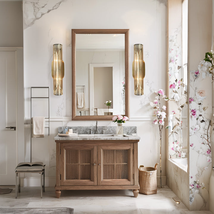 Curl Perforated Sconce 2-Light - Modern Light Fixture for kitchen, Bedroom Wall Sconces