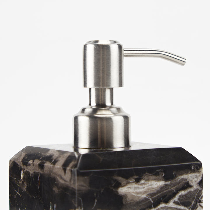 Silver Dragon Marble Luxe Bath Accessories with Soft Sheen for Elegant Bathroom