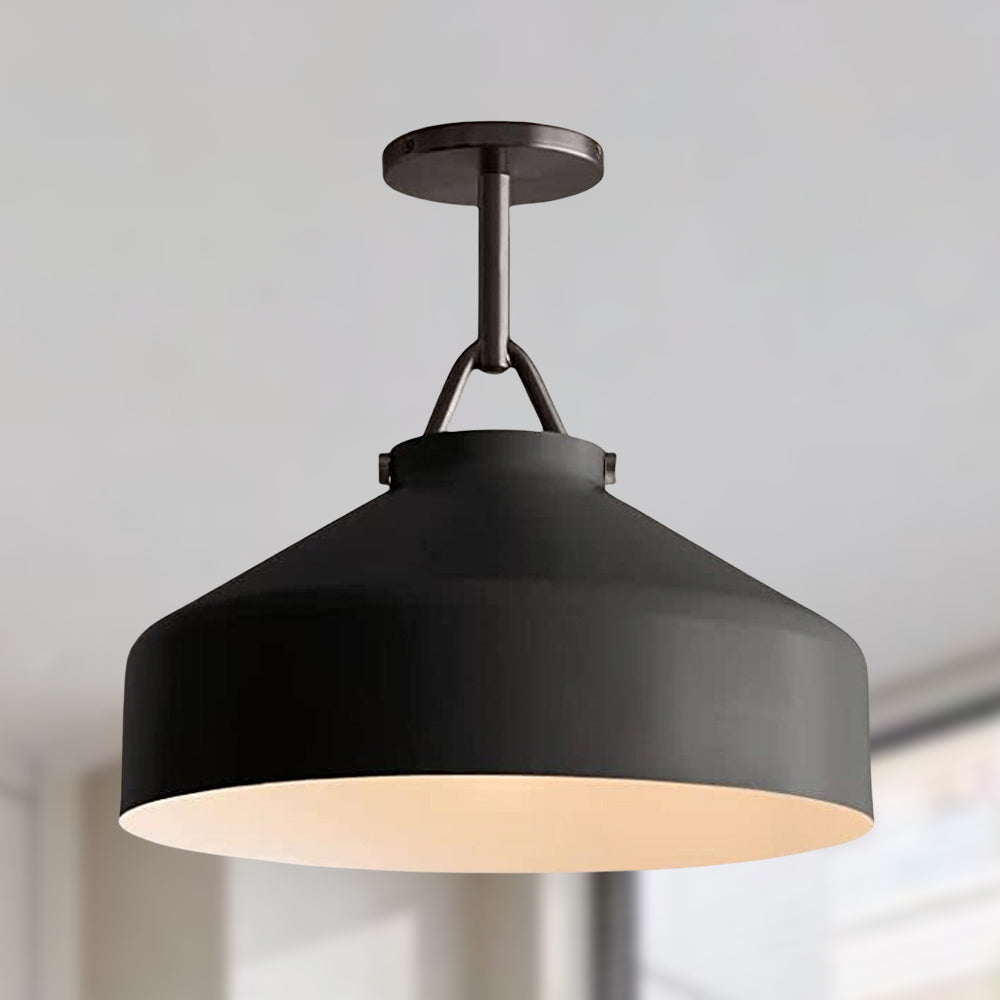 Flexillum Living Room Flush Mount 16" - Sleek Design with Angular Details, Versatile Placement, and Dimmer Switch Compatible - Perfect for Living Room, Ceiling Lamps for Living Room, and Lounge Lights Ceiling