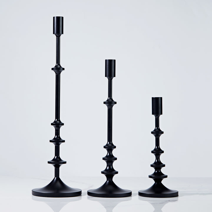 Modern Aluminum Taper Candle Holder with Powdercoated Finish - Elegant Candle Stand for Home Decor, Perfect for Living Room and Dining Room