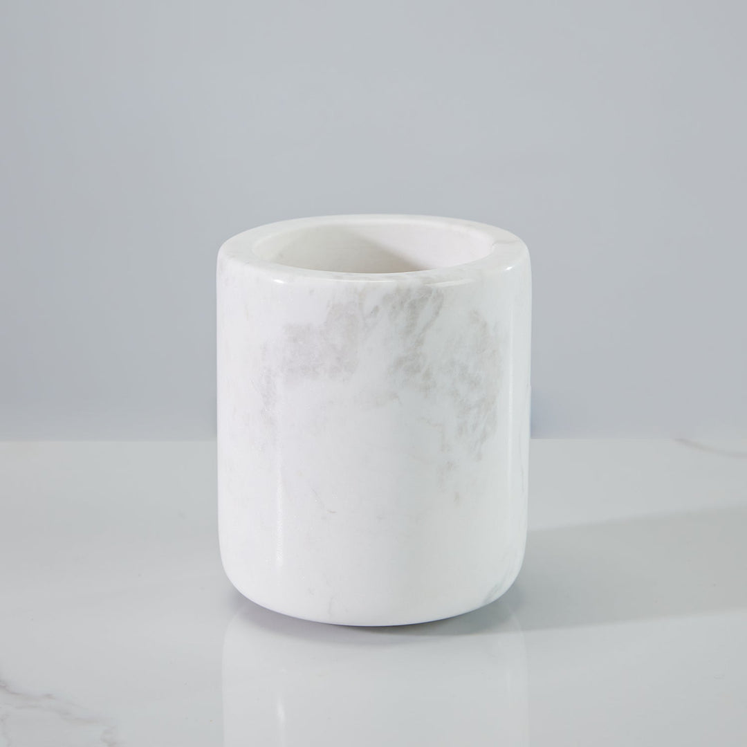 NeatEssence Marble Bath Accessories with Unique Design and Honed Smooth Finish for Elegant Bathroom Decor