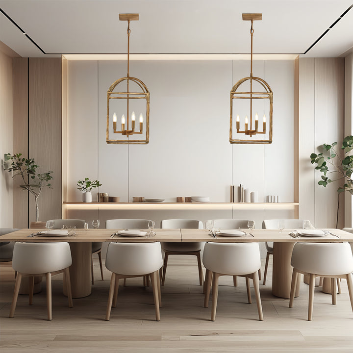 Modern Industrial Forged-Iron Pendant Light - Adjustable Height Hanging Light Fixtures, Suitable for Dining Room And Living Room