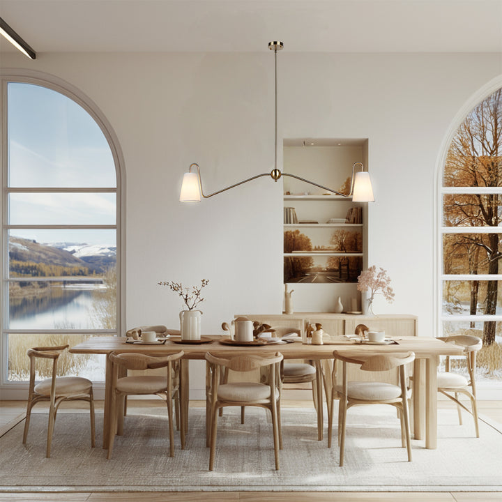 Jonas Linear Chandelier- Design with minimal elegant - Perfect Light Fixtures for Dining Room and Living Room