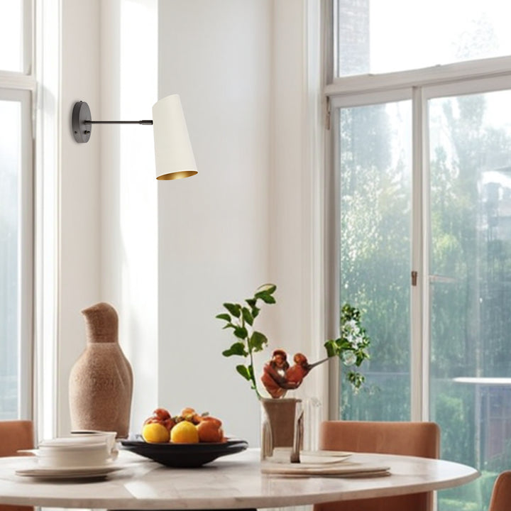 Metal Medium Streamline Glow Sconce - Articulating Brass Wall Lights for Living Room