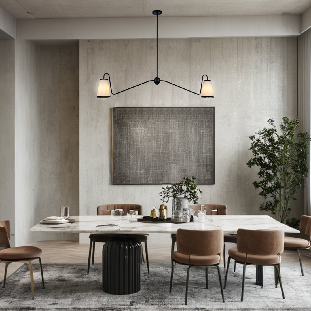 Jonas Linear Chandelier- Design with minimal elegant - Perfect Light Fixtures for Dining Room and Living Room