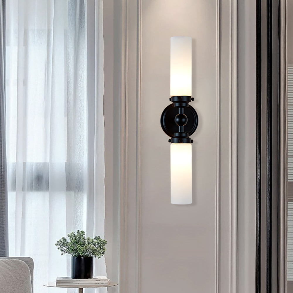 Spherical Steel Sconce - Modern Silhouette with Steel Construction and Spherical Detail - Stylish Bathroom Wall Lights and Contemporary Bathroom Sconces Modern