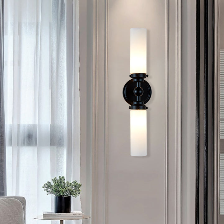 Spherical Steel Sconce - Modern Silhouette with Steel Construction and Spherical Detail - Stylish Bathroom Wall Lights and Contemporary Bathroom Sconces Modern