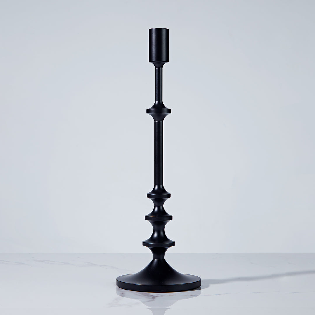 Modern Aluminum Taper Candle Holder with Powdercoated Finish - Elegant Candle Stand for Home Decor, Perfect for Living Room and Dining Room