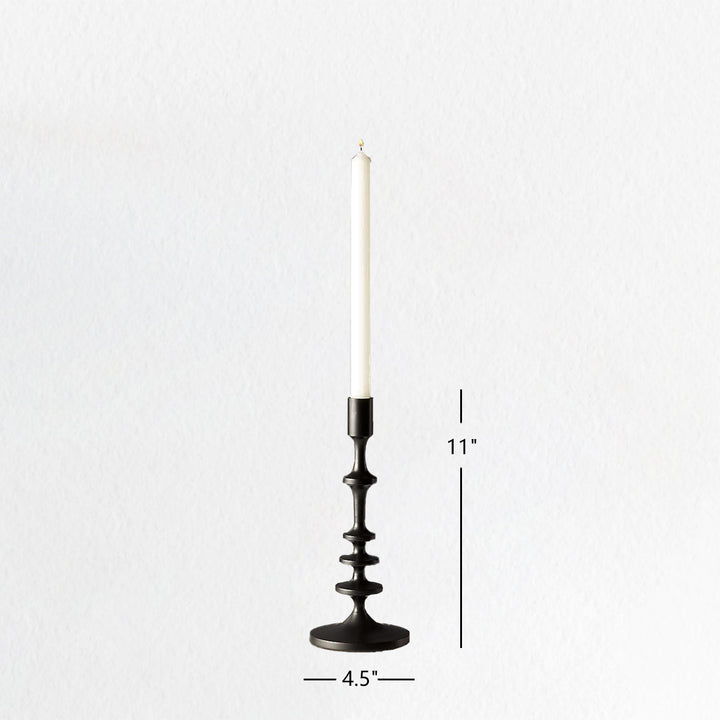 Modern Aluminum Taper Candle Holder with Powdercoated Finish - Elegant Candle Stand for Home Decor, Perfect for Living Room and Dining Room